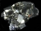 Shining Pyrite With Quartz & Sphalerite - Peru #38907-1